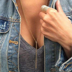 Vertical Bar Necklace - Wear and Wander