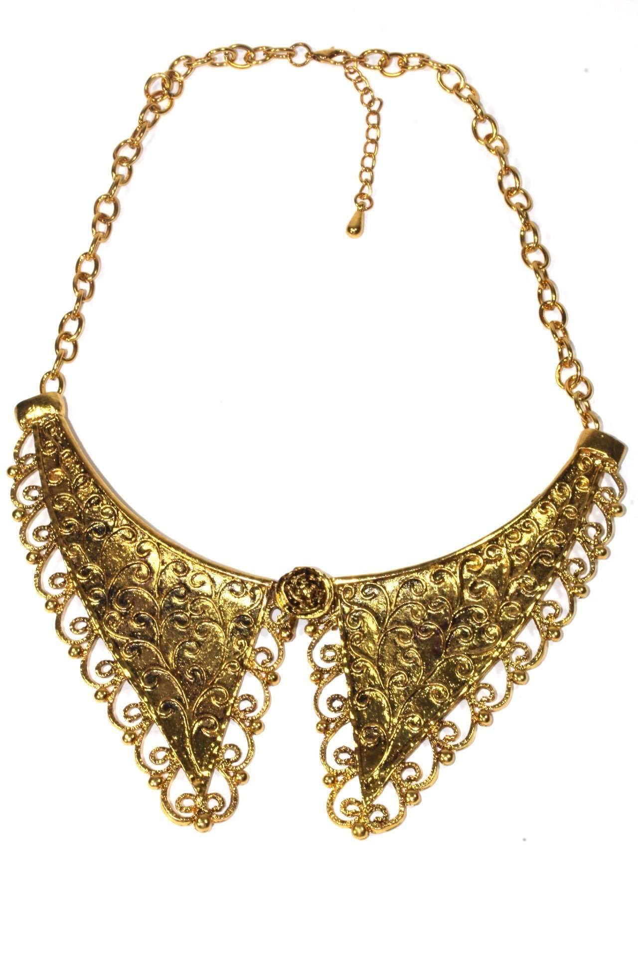 Victorian Style Scroll Work Collar Necklace - Wear and Wander