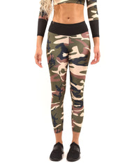 Virginia Camouflage Leggings - Brown/Green - Wear and Wander