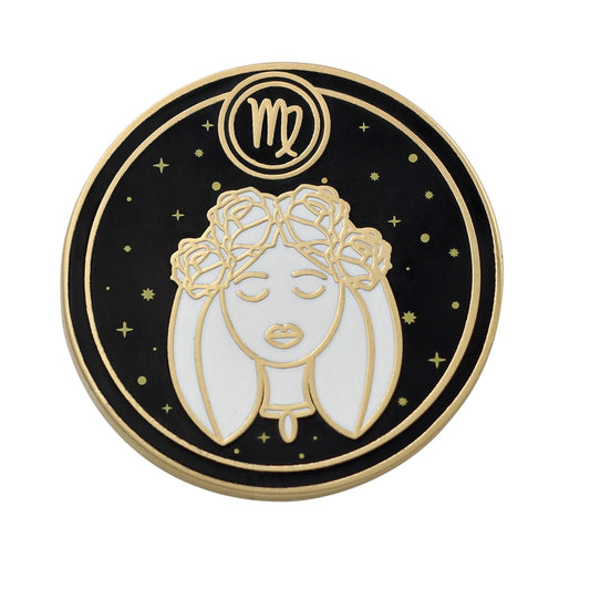 Virgo Astrological Sign - Star Sign / Astrology Enamel Pins - Wear and Wander