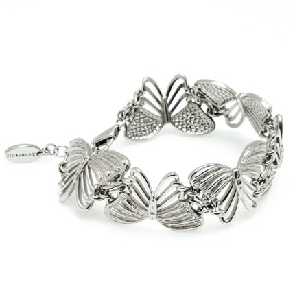 White Butterflies Bracelet - Wear and Wander