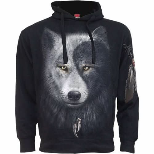 WOLF CHI - Side Pocket Hoody Black - Wear and Wander