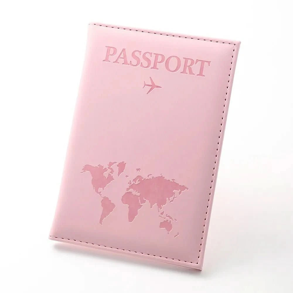 Women Men RFID Vintage Business Passport Covers Holder Multi - Function Leather Wallet Travel Accessories - Wear and Wander
