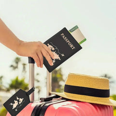 Women Men RFID Vintage Business Passport Covers Holder Multi - Function ID Bank Card PU Leather Wallet Case Travel Accessories - Wear and Wander