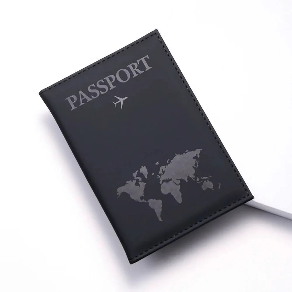 Women Men RFID Vintage Business Passport Covers Holder Multi - Function Leather Wallet Travel Accessories - Wear and Wander