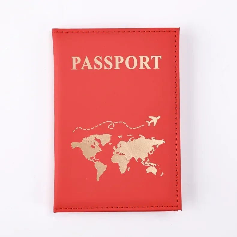 Women Men RFID Vintage Business Passport Covers Holder Multi - Function ID Bank Card PU Leather Wallet Case Travel Accessories - Wear and Wander