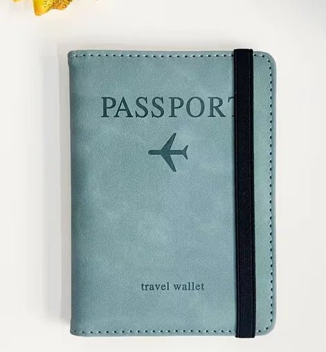 Women Men RFID Vintage Business Passport Covers Holder Multi - Function ID Bank Card PU Leather Wallet Case Travel Accessories - Wear and Wander