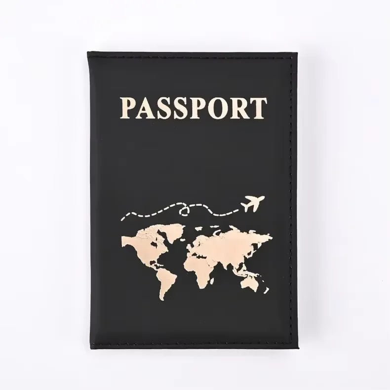 Women Men RFID Vintage Business Passport Covers Holder Multi - Function ID Bank Card PU Leather Wallet Case Travel Accessories - Wear and Wander