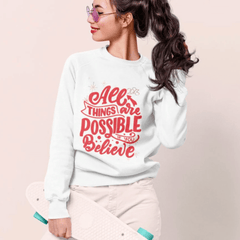 Womens 2023 Positive Message Sweatshirt - Wear and Wander