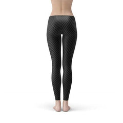 Womens Black Carbon Fiber Leggings - Wear and Wander
