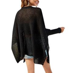 Womens Boxy Batwing Open Knit Sweater - Wear and Wander