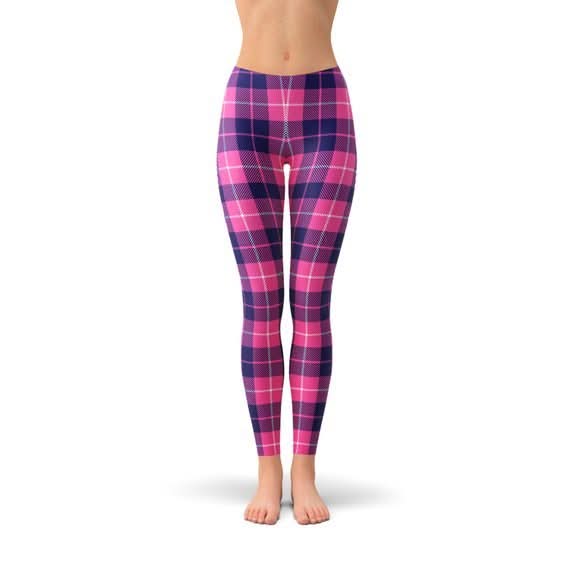Womens Buffalo Plaid Leggings - Wear and Wander