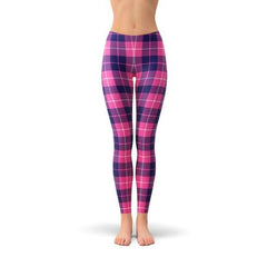 Womens Buffalo Plaid Leggings - Wear and Wander