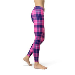 Womens Buffalo Plaid Leggings - Wear and Wander