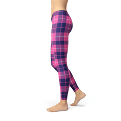 Womens Buffalo Plaid Leggings - Wear and Wander