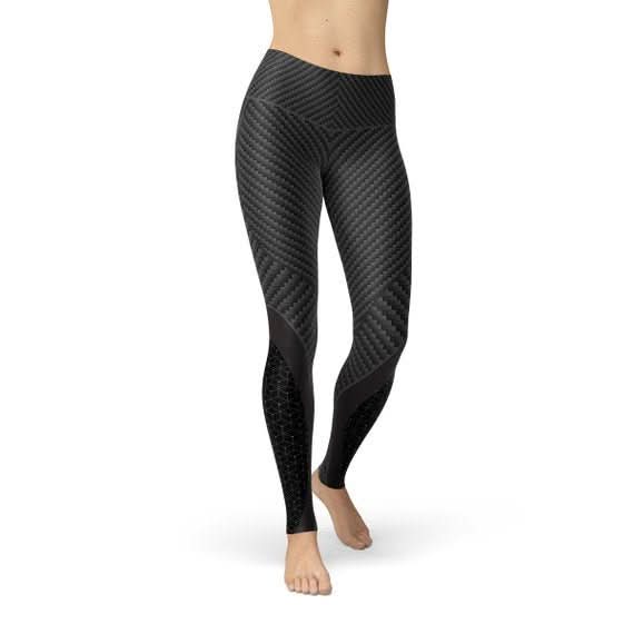 Womens Carbon Fiber Sports Leggings - Wear and Wander