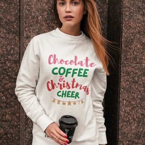 Womens Christmas Cheer Sweatshirt - Wear and Wander