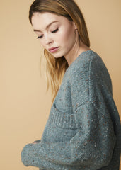 Women's Crewneck Pocket Front Sweater in Fall Sage - Wear and Wander