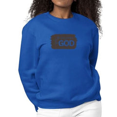 Womens Graphic Sweatshirt All Glory Belongs to God, Brown - Wear and Wander