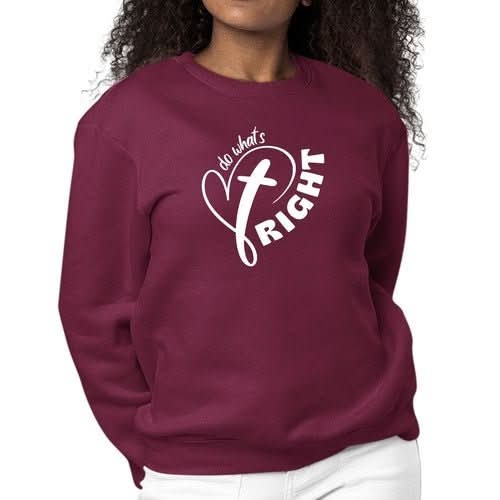 Womens Graphic Sweatshirt Say it Soul - do What's Right - Wear and Wander
