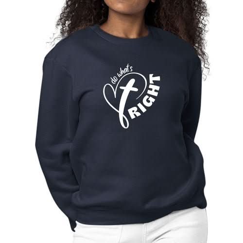 Womens Graphic Sweatshirt Say it Soul - do What's Right - Wear and Wander