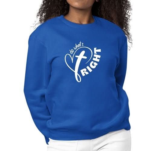 Womens Graphic Sweatshirt Say it Soul - do What's Right - Wear and Wander