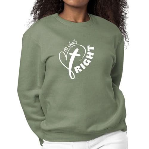 Womens Graphic Sweatshirt Say it Soul - do What's Right - Wear and Wander