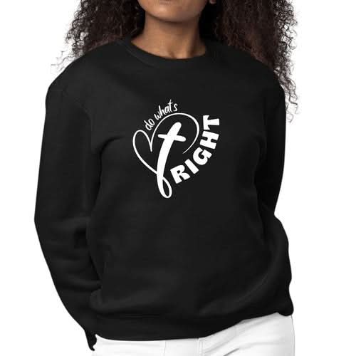 Womens Graphic Sweatshirt Say it Soul - do What's Right - Wear and Wander
