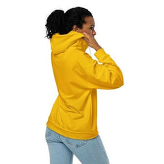 Womens Graphic Zip Hoodie Golden Yellow - Wear and Wander