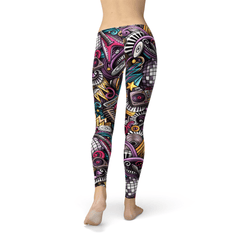 Womens Grunge Rock n Roll Leggings - Wear and Wander