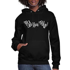 Womens Hoodie - Pullover Hooded Sweatshirt - Graphic/blessed Up - Wear and Wander