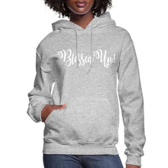 Womens Hoodie - Pullover Hooded Sweatshirt - Graphic/blessed Up - Wear and Wander