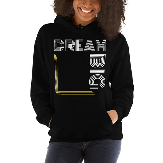 Womens Hoodie - Pullover Hooded Sweatshirt - Graphic/dream Big - Wear and Wander