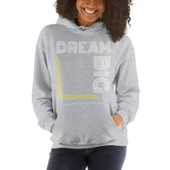 Womens Hoodie - Pullover Hooded Sweatshirt - Graphic/dream Big - Wear and Wander