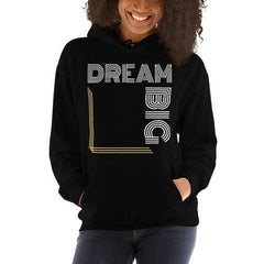 Womens Hoodie - Pullover Hooded Sweatshirt - Graphic/dream Big - Wear and Wander