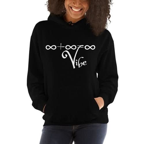 Womens Hoodie - Pullover Hooded Sweatshirt - Graphic/infinite Vibe - Wear and Wander