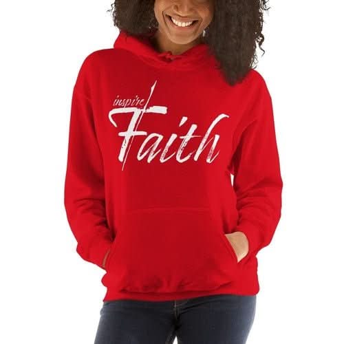 Womens Hoodie - Pullover Hooded Sweatshirt - Graphic/inspire Faith - Wear and Wander