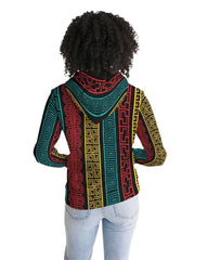 Womens Hoodie - Pullover Hooded Sweatshirt - Graphic/multicolor - Wear and Wander