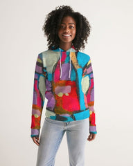 Womens Hoodie - Pullover Hooded Sweatshirt / Multicolor Graphic - Wear and Wander