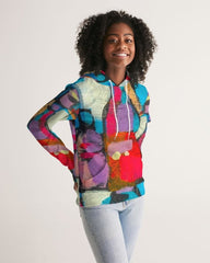 Womens Hoodie - Pullover Hooded Sweatshirt / Multicolor Graphic - Wear and Wander