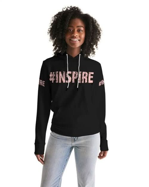 Womens Hoodie - Pullover Hooded Sweatshirt - Peach Graphic /inspire - Wear and Wander