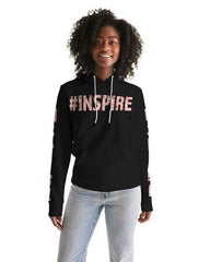 Womens Hoodie - Pullover Hooded Sweatshirt - Pink Graphic / Inspire - Wear and Wander