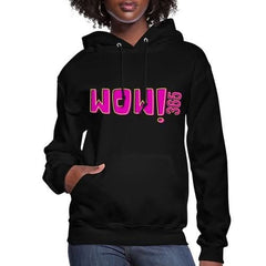 Womens Hoodie - Pullover Hooded Sweatshirt - Pink Graphic/wow 365 - Wear and Wander