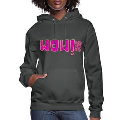 Womens Hoodie - Pullover Hooded Sweatshirt - Pink Graphic/wow 365 - Wear and Wander