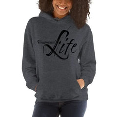 Womens Hoodie - Pullover Sweatshirt - Phenomenal Life / Black - Wear and Wander