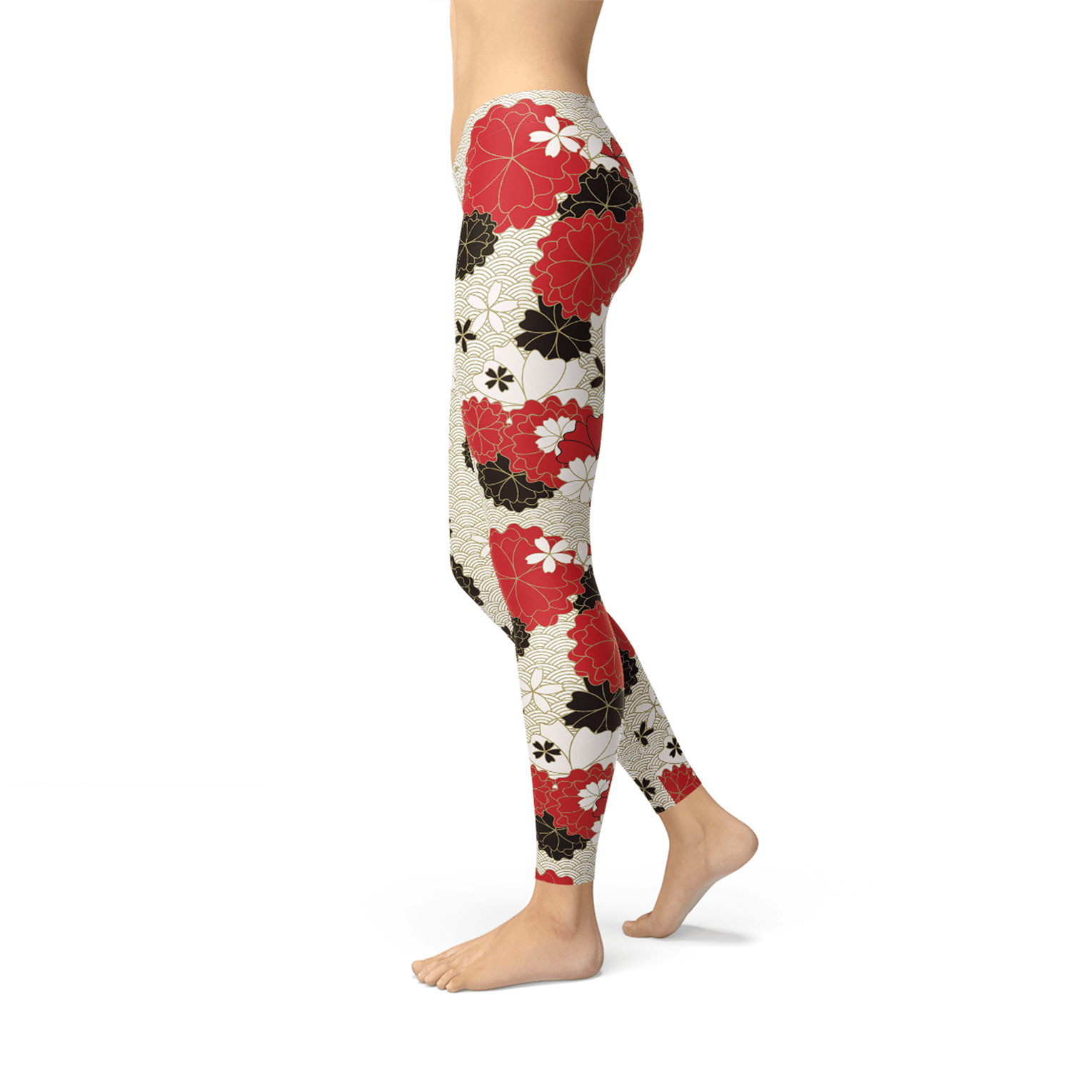 Womens Japanese Cherry Blossom Leggings - Wear n Wander
