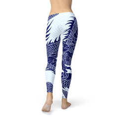 Womens Japanese Dragon Leggings - Wear and Wander