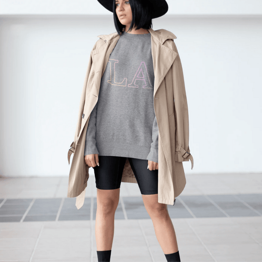 Womens LA Gradient Crewneck Sweatshirt - Wear and Wander