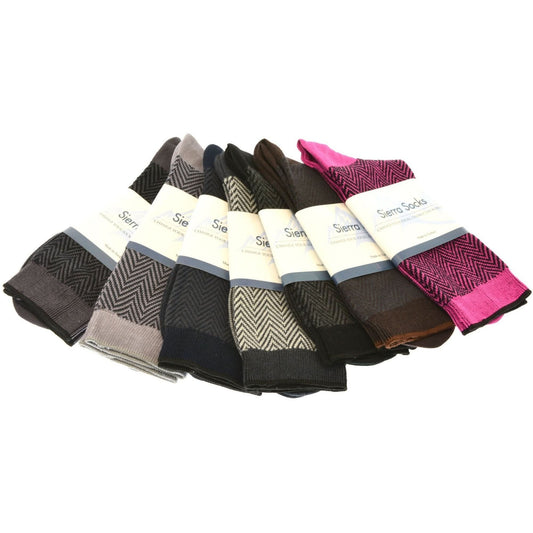 Women's Mercerized Cotton Herringbone Dress Casual Crew - Wear and Wander