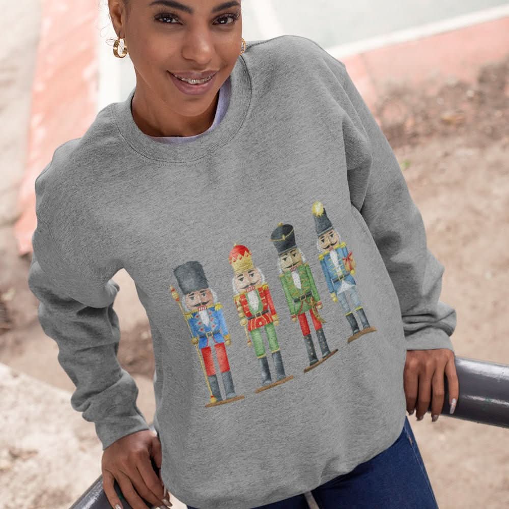 Womens Nutcracker Toy Soldiers Sweatshirt - Wear and Wander